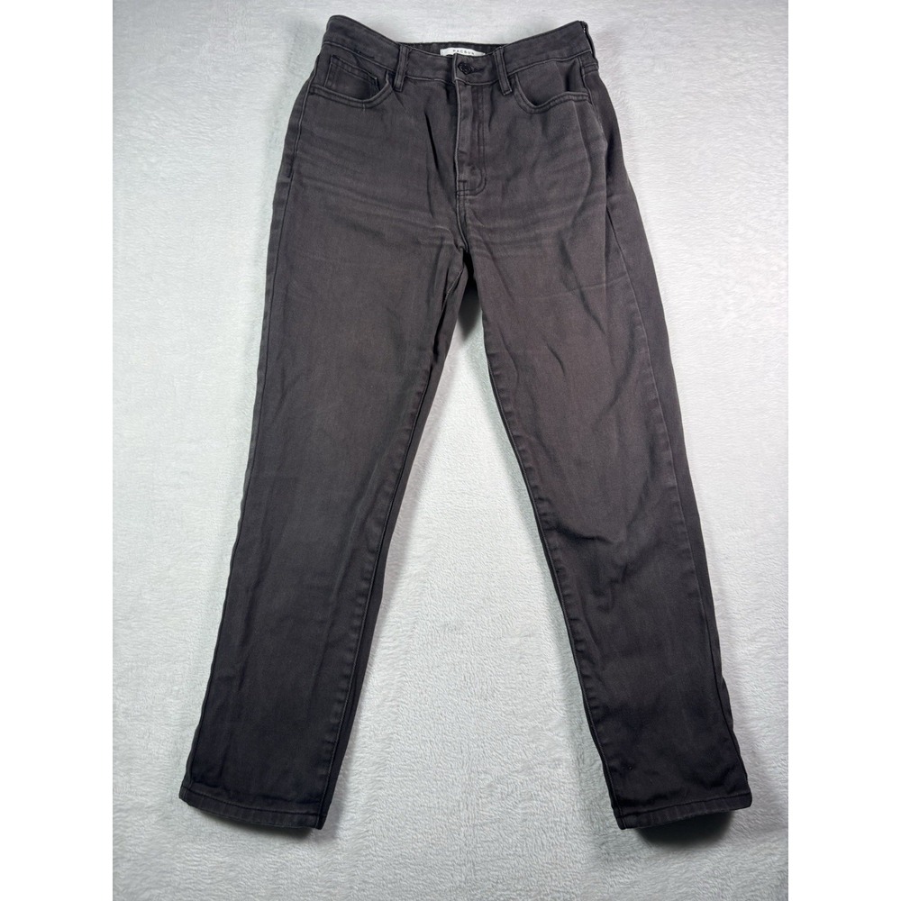 Pacsun Mom Jean Womens 26 Black Charcoal Wash High Rise Denim 100% Cotton